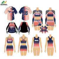 Cheer Baseball Wear Cheerleading Sac à dos Cheer Bag Hair Bow Cheerleader Vest Cheer Practice Wear Cheerleading Dance Uniformes