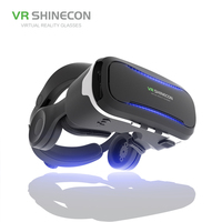 Casque VR Shinecon Cool VR Box de Réalité Virtuelle Prise en Charge 4.7''~6.5'' Android & iOS Regarder des Films 3D Lunettes VR 2K Avec Casque Hi-Fi