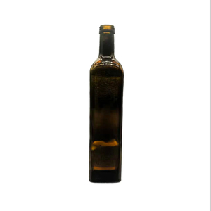 Aangepaste 500 Ml 750Ml 1000Ml Donkere Olijfolie Glazen Fles Lege Vierkante Wijnglazen Flessen Met Dop - Product Image 1