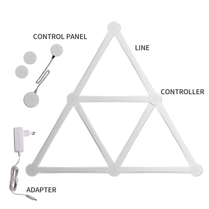 <span class=keywords><strong>JSK</strong></span> ร้อน RGB สมาร์ทโคมไฟ DIY รูปร่าง RGB Glide โคมไฟติดผนัง LED Strip ห้องเล่นเกมโคมไฟตกแต่ง WIFI สมาร์ทโฮม - Product Image 5