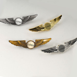 Mới nhất mạ Vàng MEN Wing huy hiệu cho hãng hàng không Trâm cánh biểu tượng kim loại ve áo Pin - Product Image 3