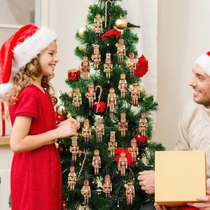 Nouvel Ornement de Noël en Bois, Style Dessin Animé, Motif <span class=keywords><strong>Casse</strong></span>-<span class=keywords><strong>Noisette</strong></span>, Thème Américain Moderne Minimaliste Champêtre, à Suspendre à l'Arbre, en Forme de Pain d'Épices - Product Image 6