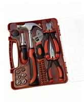 Ensemble d'outils à main avec pinces coupantes à bec long, clé, en acier au chrome-vanadium, pour usage industriel, personnalisable OEM, emballage en mallette rigide