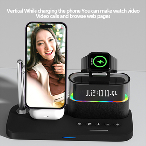 2024 Trending Products <strong>Technology</strong> <strong>Gadgets</strong> Wireless Charger Stand Alarm Clock Multifunctional All-in-one Wireless Charging - Product Image 5