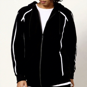 Sweat-shirts d'hiver pour hommes de haute qualité, logo imprimé personnalisé, manches longues, doublure en tricot, polyester/coton, séchage rapide, respirant - Product Image 1