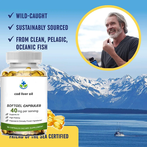 Ausreson Raw Matéria-prima Bacalhau Óleo de Fígado Cápsulas Vitamina D3 Vitmin <span class=keywords><strong>E</strong></span> Suplemento 1000mg Bacalhau Óleo de Fígado <span class=keywords><strong>Softgel</strong></span> - Product Image 3