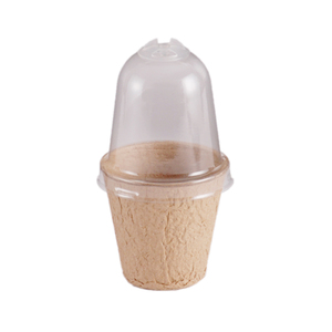 <span class=keywords><strong>Pot</strong></span> de semis de plantes biodégradable pots de pépinière carrés arrondis réutilisables avec ou sans drainage avec couvercle transparent en plastique - Product Image 1