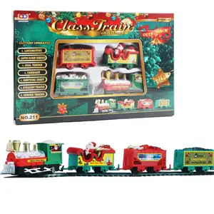 Atacado trem de brinquedo árvore de natal-Natal Carro de Trilho Elétrico Pequeno Trem de Brinquedo Música Ligeira