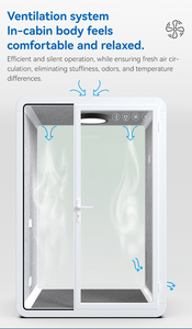 <b>Soundproof</b> <b>Booth</b> Office Home Use Prefabricated <b>Soundproof</b> Rooms 3C Certified Toughened Glass Easy to Install Portable - Product Image 6