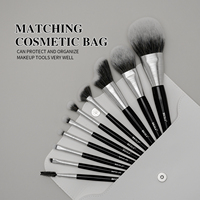 Tube en métal brossé brosse à cheveux synthétiques de qualité supérieure 10 pièces Kit de pinceaux de maquillage avec logo personnalisé avec étui