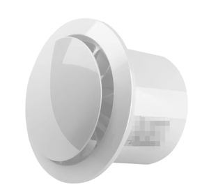 Ventilador de Extracción Axial Eléctrico KS de Seis Pulgadas con Aspas de Plástico, 2800 RPM, Rodamiento de Manguito, Blanco, Montaje en Pared para Ventilación de Baño y Cocina - Product Image 1