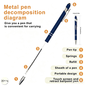 Custom Logo Gift <b>Pen</b> & Promotional Advertising <b>Pen</b> 2-in-1 Metal Ballpoint <b>Pen</b> with Stylus Touch Screen <b>Pen</b> Ballpoint <b>Pen</b> - Product Image 5