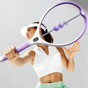 Raqueta de entrenamiento de tenis portátil, raqueta duradera de acero inoxidable y silicona PP - Product Image 3