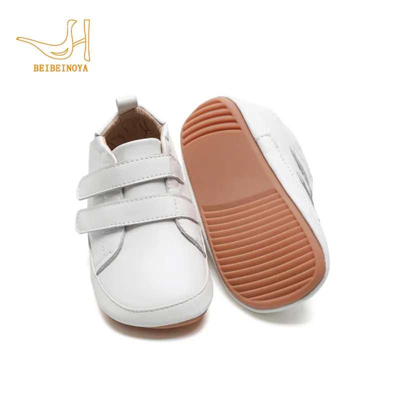 Babyhappy thiết kế mới bé rộng đế cao su đôi dây đai bé Ergonomic Sneakers bền handmade linh hoạt trẻ em giày da
