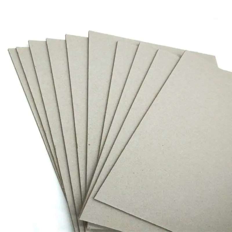 Papel gris laminado de cartón, materia crudo para encuadernación de libros, Lima de arco de cubierta dura
