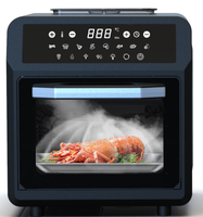 Appareil de cuisine électrique de 24 litres à commande numérique Friteuse à air carrée Four grille-pain à vapeur en plastique pour usage domestique