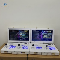 Console de jeu portable Pandora Box Double 21 pouces, nouvelle machine d'arcade pliable pour la maison, en métal et verre, avec manettes.