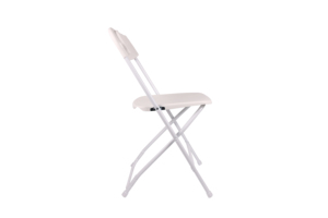 Silla plegable de plástico con respaldo plano blanco, ligera, portátil, cómoda, estilo Simple para aulas, cafés, eventos comunitarios - Product Image 2