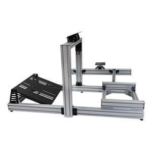 Station de jeu de fabrication directe Support de siège de simulateur de jeu de course standard Support en aluminium Volant réglable Anglais - Product Image 1