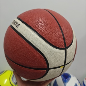 BG3800 Wholesale <b>Basketball</b> <b>Size</b> 7 Customizable PU Leather Water Resistant Durable Indoor Outdoor Use Factory Direct - Product Image 5