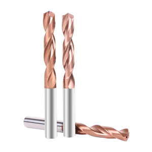 Carbide Drill Bit Metric Short Length Tialn Coated Right <b>Hand</b> Straight Shank For <b>Cast</b> Iron And Stainless Steel CNC Machining - Product Image 2