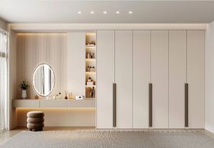 Armoire d'angle pour chambre à coucher avec <span class=keywords><strong>bureau</strong></span> <span class=keywords><strong>intégré</strong></span> en forme de L, avec coiffeuse, <span class=keywords><strong>dressing</strong></span> en L à 90 degrés, armoire de rangement - Product Image 4