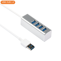 Vina blok bangunan kecepatan tinggi Oem paduan aluminium untuk Laptop dan Pc Ce Rohs Fcc 4 port Usb 3.0 Hub untuk laptop