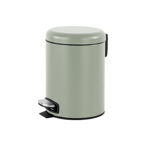High Quality 5L Round Home Trash Can With Soft Closed Function Black White <strong>Silver</strong> Bathroom Hotel Pedal <strong>Bin</strong> - Product Image 6