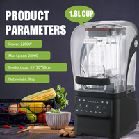 Blender commercial haute vitesse Lohas 3 en 1, extracteur de jus multifonctionnel industriel robuste, machine à smoothies
