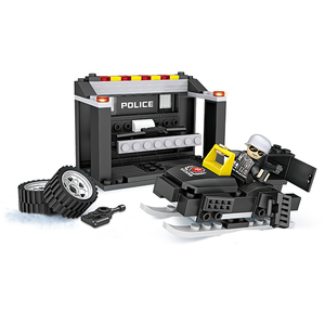 COGO 3D Bloques de Construcción de Plástico para Niños, 8 en 1, Juego de Construcción de la Ciudad, <span class=keywords><strong>SWAT</strong></span>, Ladrillos de Ensamblaje, Juguetes para Niños - Product Image 3