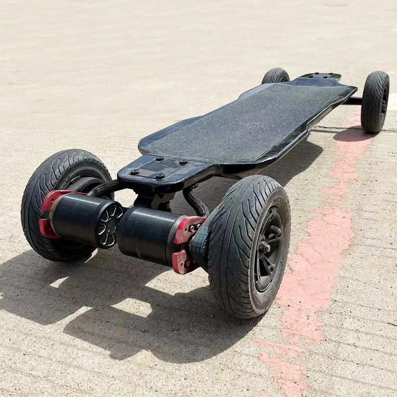 2023 Most Powerful 9000W 120A Crownwheel 38 Mph 54.6V Dual 6384 Motor Carbon Fiber off Road Electric Skateboard