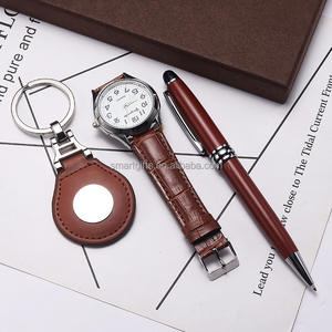 Coffrets cadeaux simples pour anniversaire <span class=keywords><strong>2022</strong></span>, porte-clés, stylo signature, et ensembles de ceinture en cuir et <span class=keywords><strong>montre</strong></span> pour hommes - Product Image 4