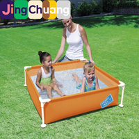Piscine gonflable familiale surdimensionnée Jingchuang56217 avec support, pour enfants, bassin de pêche épaissi