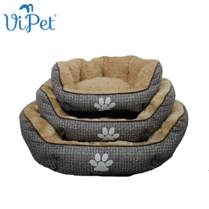 Di lusso eco-friendly solido modello quadrato cane letto caldo morbido inverno grotta nido per piccoli gatti e cuccioli - Product Image 5