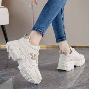 Women's <b>Casual</b> Sneakers Light Weight Cushioning Slip-On <b>White</b> Running <b>Shoes</b> with EVA Insole for Girls - Product Image 6