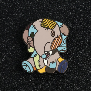 Badge en métal Yingzhou, épinglette en alliage émaillé, thème druide, style dessin animé, badges et médailles à fermoir papillon - Product Image 2
