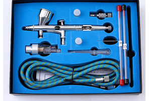 Kit aérographe T180K double action en gros pour la peinture de modèles, le nail art, l'artisanat, le tatouage, compresseur d'air - Product Image 4