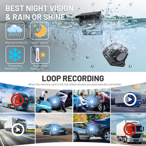 10.36 inci LCD Monitor sistem kamera cadangan truk 24V dengan IP68 kamera tahan air <span class=keywords><strong>2</strong></span>/4/6 saluran AI 5.000 truk sistem kamera - Product Image 6