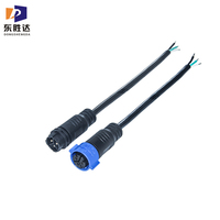 Soket steker listrik tahan air, M25 konektor 2 3 4 Pin Ip68 IP67