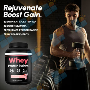 SUNI OEM ODM al por mayor Etiqueta Privada proteína de suero en polvo aislado sabor fresa proteína en polvo para <span class=keywords><strong>pre</strong></span> entrenamiento - Product Image 6