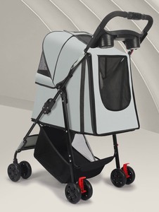Carrito para Mascotas, Carrito para Perros y Gatos Pequeños, Ligero, Plegable, Carrito de Paseo para Mascotas al Aire Libre - Product Image 5