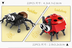 Modelo <span class=keywords><strong>de</strong></span> Insecto Pequeño, Bloques <span class=keywords><strong>de</strong></span> Construcción para Niños, Juguete Sorpresa para Huevos, Premio Educativo para <span class=keywords><strong>el</strong></span> Aula, Promoción, Juguete <span class=keywords><strong>de</strong></span> Insecto, Regalo para Niños, Juguetes - Product Image 6