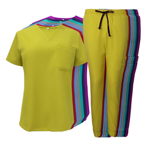 <span class=keywords><strong>Pantalon</strong></span> de Jogging Ample Droit Évasé Yuhong pour Femmes, <span class=keywords><strong>Blanc</strong></span>, en Tissu Polyester Élasthanne, Uniforme Médical de Docteur - Product Image 1