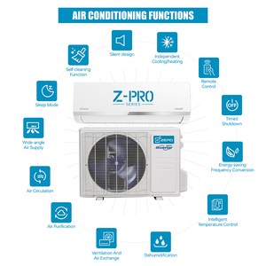 <b>Mini</b> <b>Split</b> Wall-Mounted Heating Cooling Smart <b>AC</b> App-Controlled Dehumidification Multifunctional Energy Outdoor Star Airconditio - Product Image 2