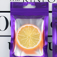 Sachet plat de stockage alimentaire en plastique et aluminium avec fenêtre à fermeture éclair, imprimé en gravure, résistant à l'humidité et aux odeurs, avec fermeture à trois côtés