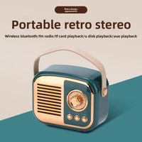 Speaker Genggam Retro Kotak Suara Mini Portabel Audio Luar Ruangan Rumah Hadiah Ulang Tahun