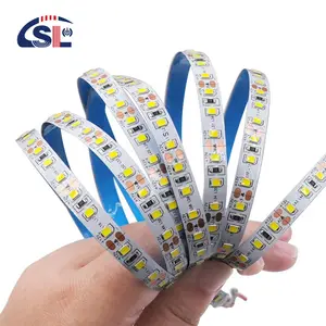 Lampu Strip LED SMD2835 kecerahan tinggi 120 LED/m pencahayaan fleksibel warna tunggal 90 sakelar tombol tekan IP65 Hotel tembaga