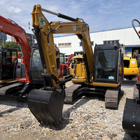 Mükemmel Caterpillar Cat308E2 Ekskavatör 7 Tonluk Kazıcı Hidrolik Başparmaklı İkinci El Ekskavatör Kullanılmış Japon Mini Ekskavatör Cat308