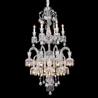 Nouveau lustre en cristal de style européen 2025 pour escalier duplex, luxueux et grandiose, idéal pour villas et hôtels