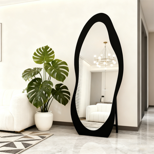 Gương đứng toàn thân hiện đại, kích thước lớn, gương soi toàn thân cỡ lớn, gương đứng gắn sàn, gương đứng cho hành lang, kiểu vòm - Product Image 4